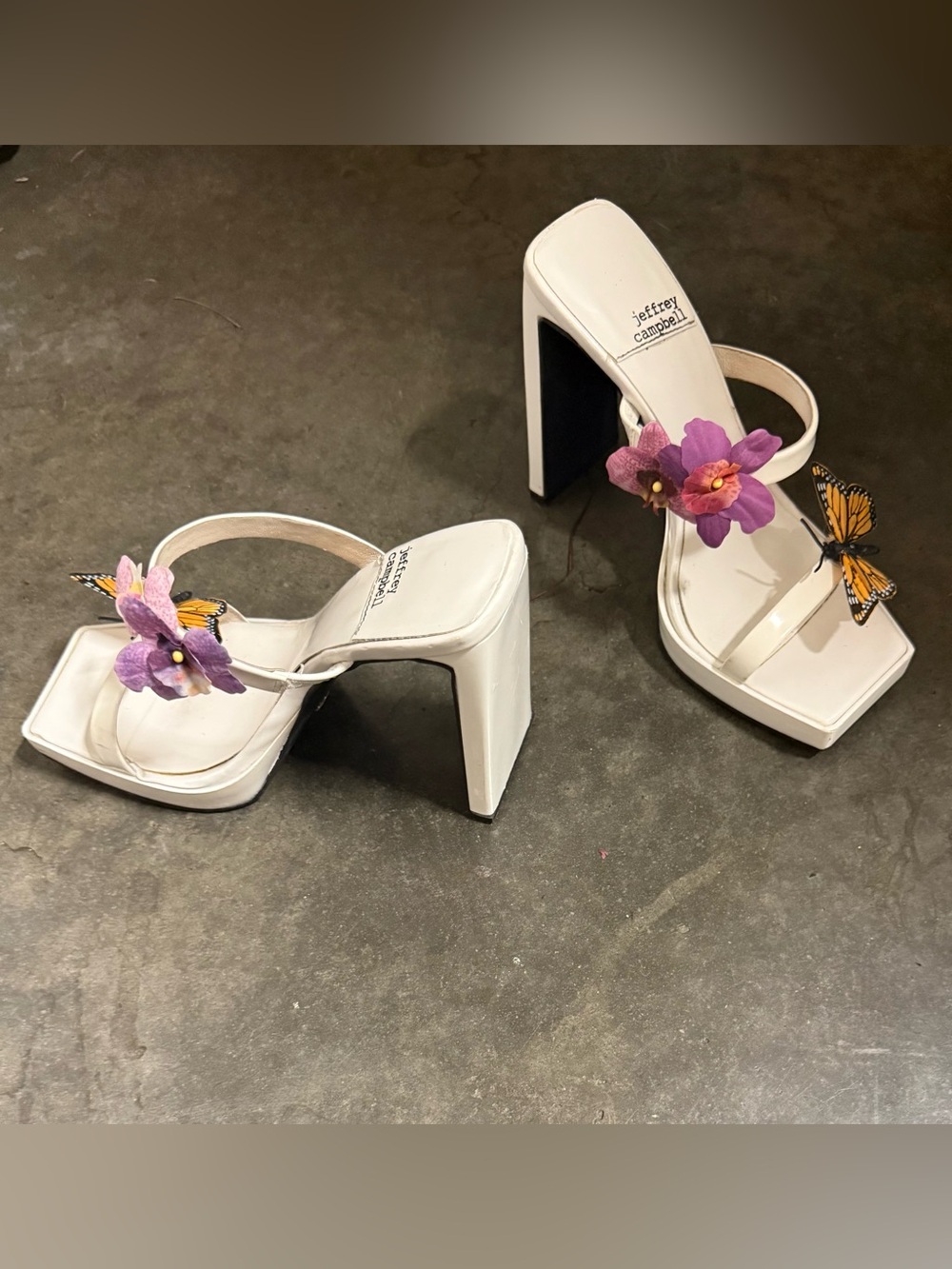 Jeffrey Campbell square toe heels - Picture 4 of 5